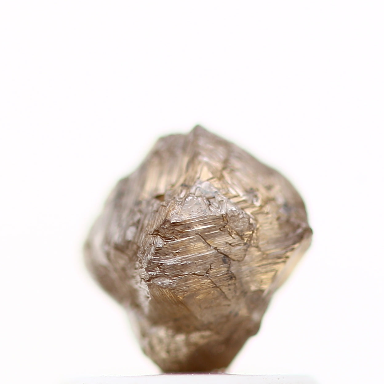 Natura Diamond Octahedron Fancy Brown Uncut 0.86 Carat For Design Rough Diamond Engagement Ring